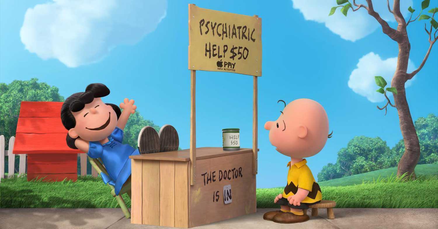 Charlie Brown and Lucy - the Peanuts characters. On our own we are all losers - just like Charlie - but thankfully our identity is not in ourselves, it is in Christ!