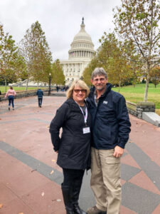 Phil and Janice enjoy time away in Washington D.C. at our nation's capitol building.